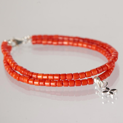 Браслет з натурального коралу