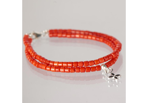 Браслет з натурального коралу