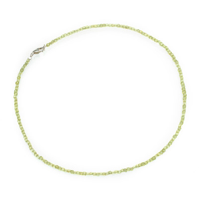 Бусы-чокер из натурального хризолита