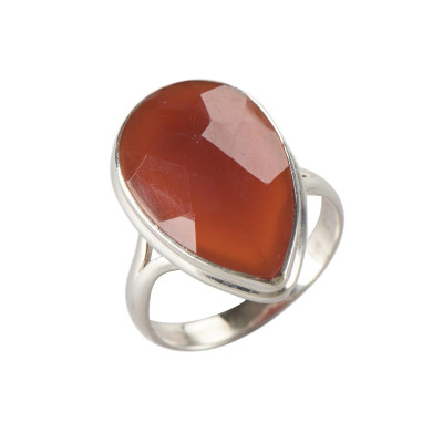 Каблучка з сердоліком зі срібла