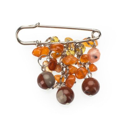 Брошь с яшмой