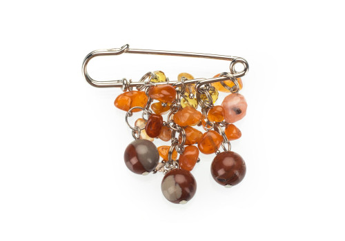 Брошка з яшмою