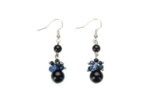 Сережки з агатом 