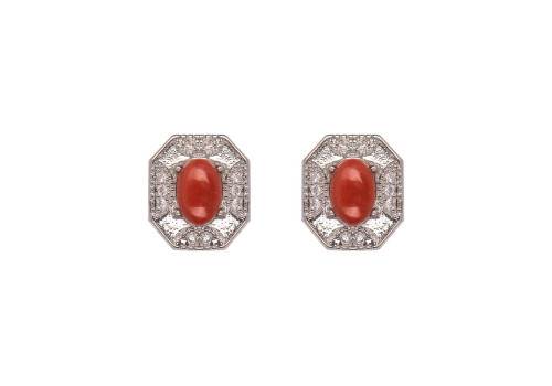 Сережки з агатом 