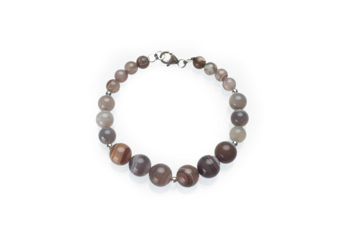 Браслет з агату ботсвана