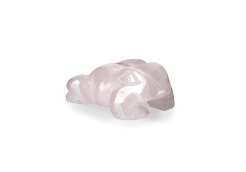 Фігурка Жаба з рожевого кварцу