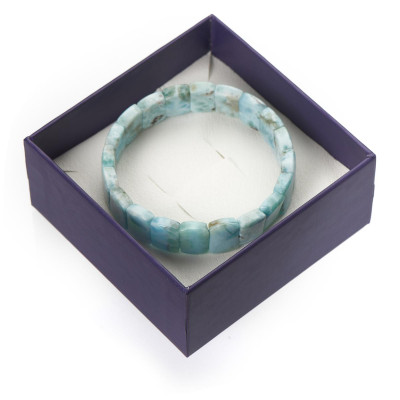 Браслет з натурального ларимара