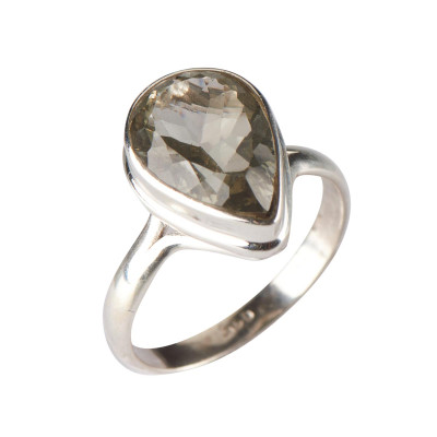 Каблучка з аметистом зі срібла 