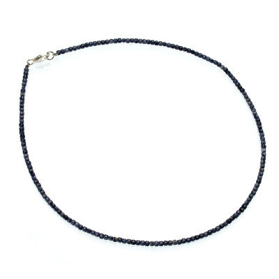 Намисто-чокер з натурального сапфіру