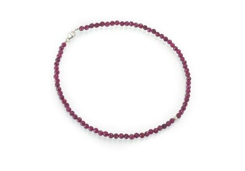 Намисто-чокер з натурального рубіну