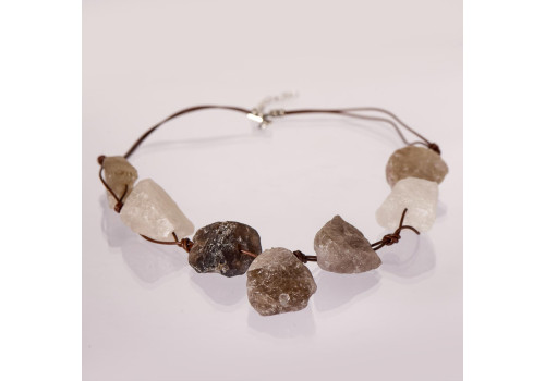 Намисто з димчатого кварцу