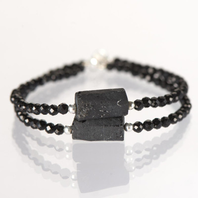 Браслет з натурального турмаліну