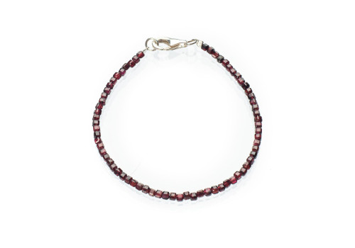 Браслет із натурального гранату