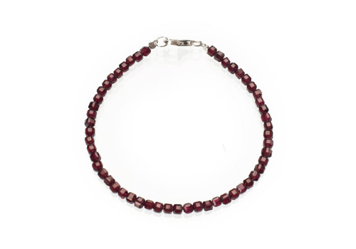 Браслет з натурального гранату