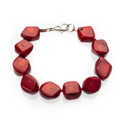 Браслет з натурального коралу