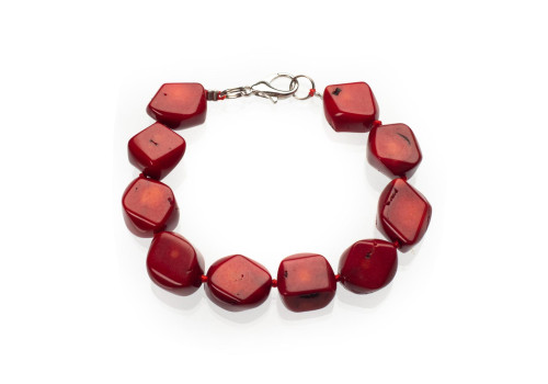 Браслет з натурального коралу