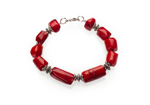 Браслет з натурального коралу