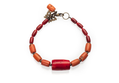 Браслет з натурального коралу