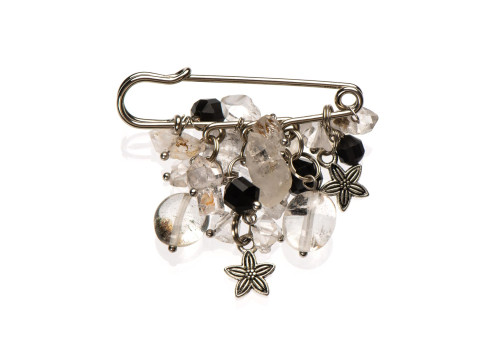 Брошка з херкімерським алмазом