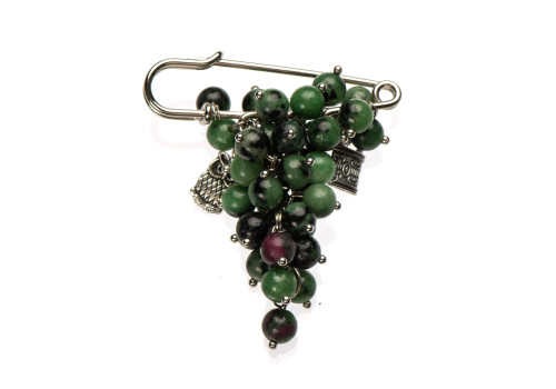 Брошка з цоізитом