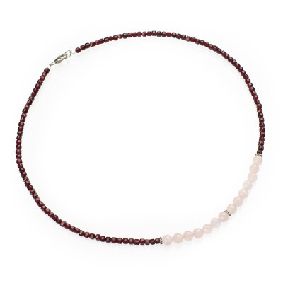 Намисто з натуральним гранатом