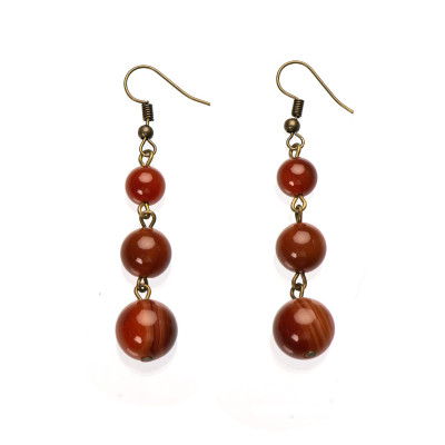 Сережки з сердоліком