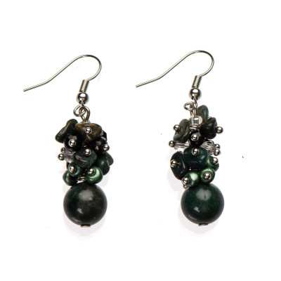Сережки з яшмою