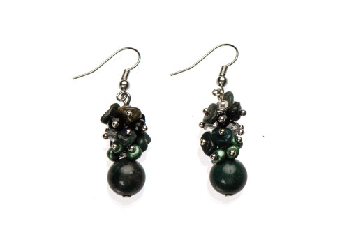 Сережки з яшмою