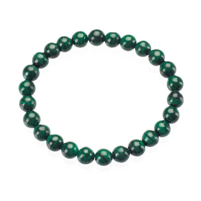 Браслет из натурального малахита