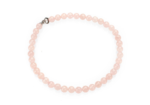 Бусы из розового кварца