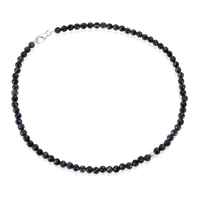 Намисто-чокер з натурального сапфіру