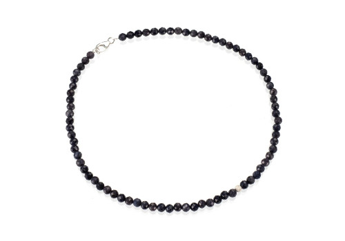 Намисто-чокер з натурального сапфіру