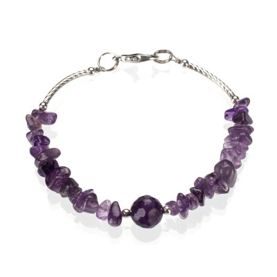 Браслет з аметисту