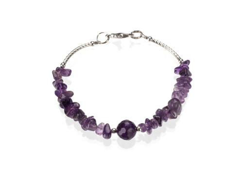 Браслет з аметисту