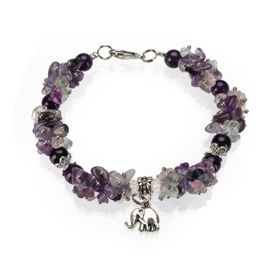 Браслет з аметистом 