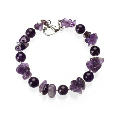 Браслет з аметисту