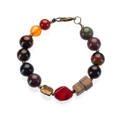 Браслет з натуральним коралом