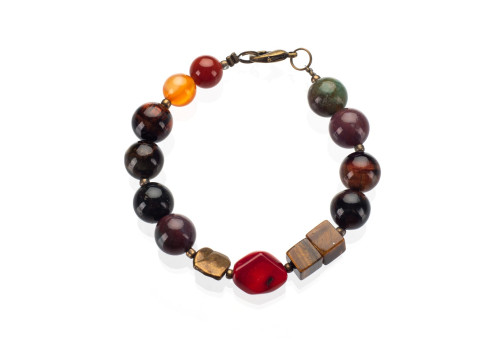 Браслет з натуральним коралом