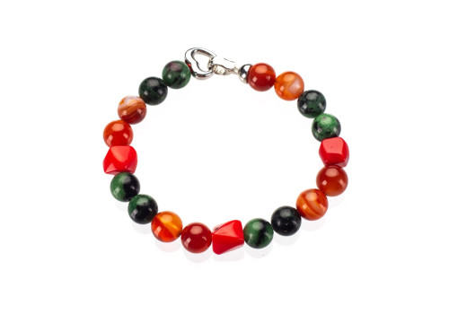 Браслет з натуральним коралом