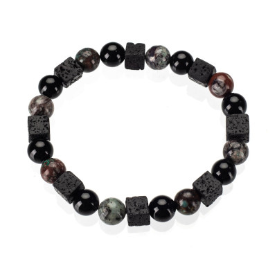 Браслет чоловічий з агатом