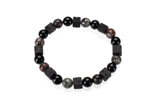 Браслет чоловічий з агатом