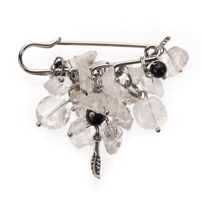 Брошка з херкімерським алмазом