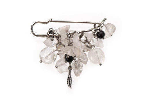 Брошка з херкімерським алмазом