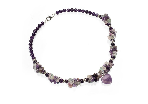 Бусы с аметистом 