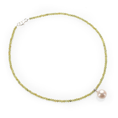 Намисто-чокер з гранатом Гроссуляр