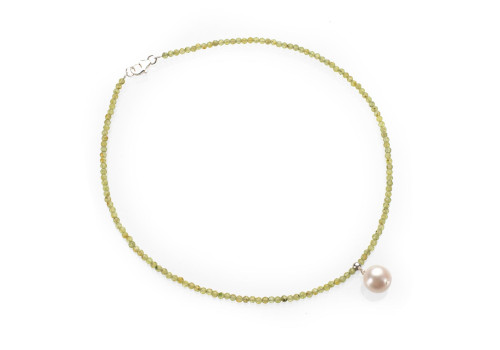 Намисто-чокер з гранатом Гроссуляр