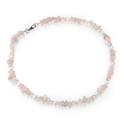 Намисто з рожевим кварцем