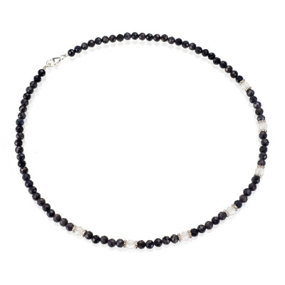 Намисто з натуральним сапфіром 