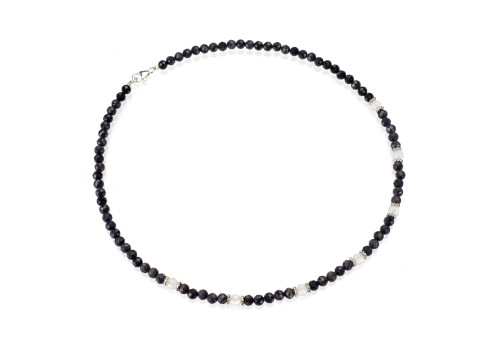 Намисто з натуральним сапфіром 