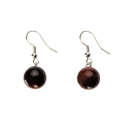 Сережки з соколиним оком